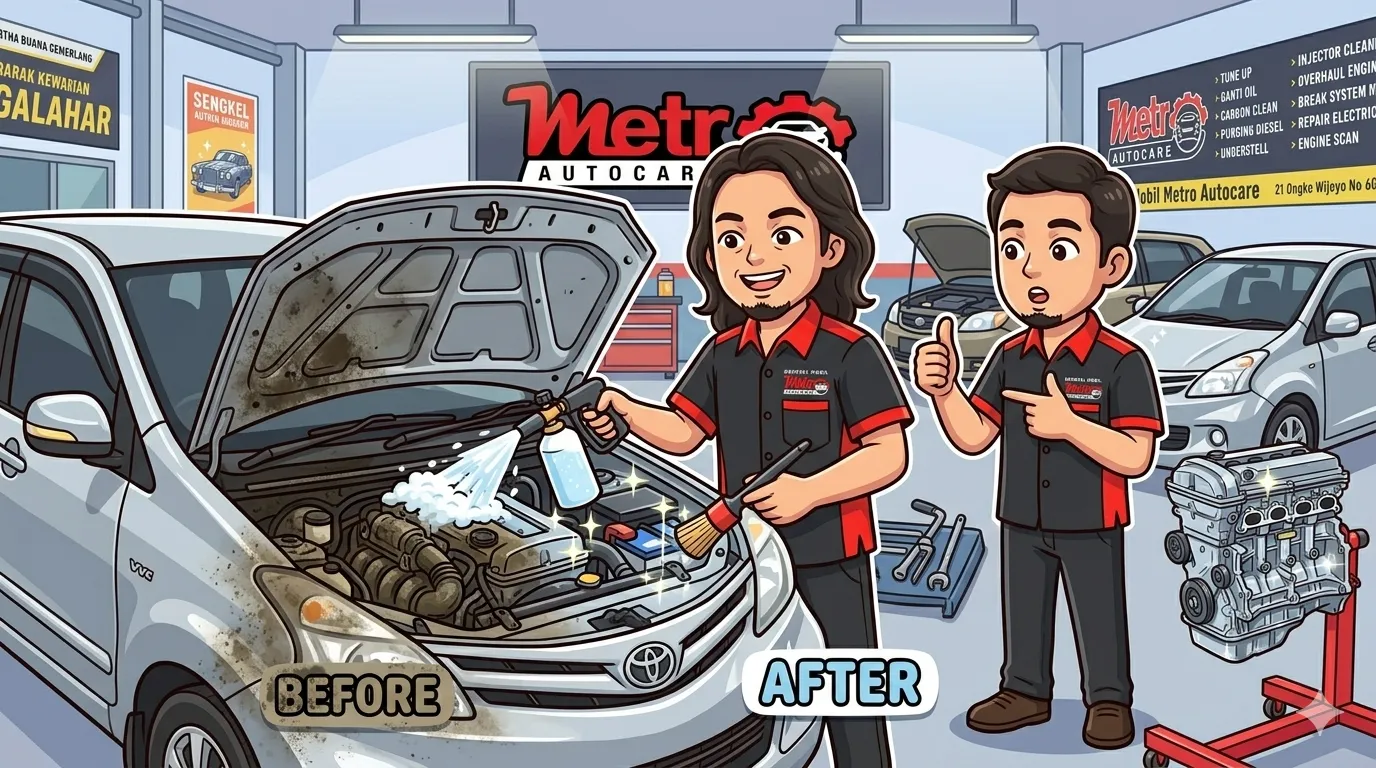 Cara Membersihkan Engine Bay Mobil dengan Aman Agar Tetap Kinclong dan Terawat