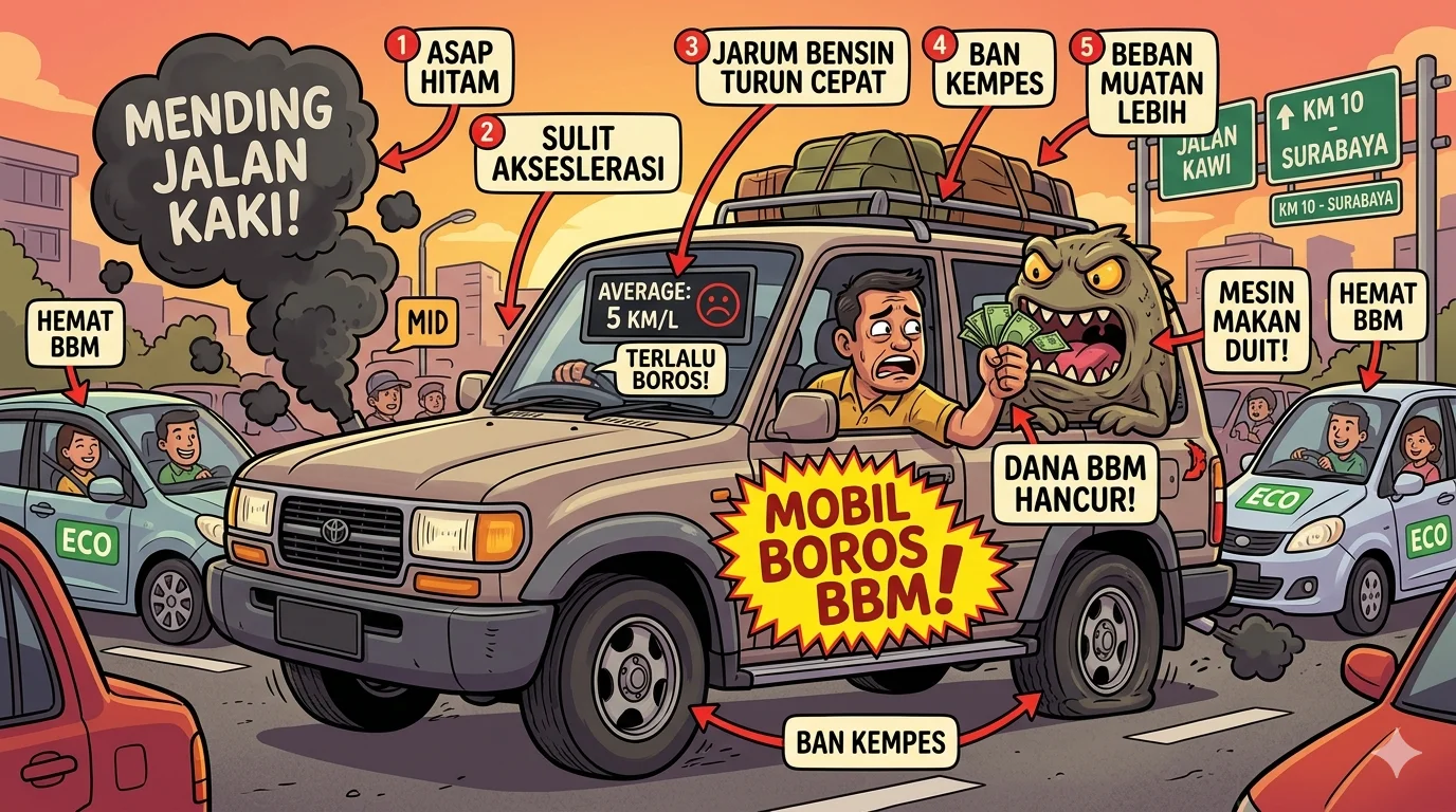 Penyebab Mobil Boros BBM yang Sering Tidak Disadari Pemilik Kendaraan